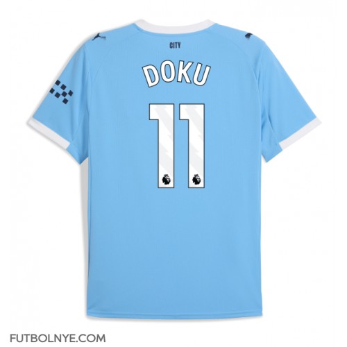 Camiseta Manchester City Jeremy Doku #11 Primera Equipación 2025-26 manga corta